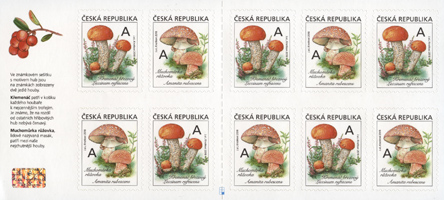 Houby - poštovní známky