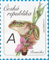Rosnička - poštovní známka