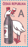 Svatomartinské_tradice - poštovní známka
