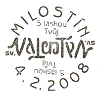 Valentýnská pošta: historicky první ambigram na razítku