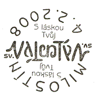 Valentýnská pošta: historicky první ambigram na razítku