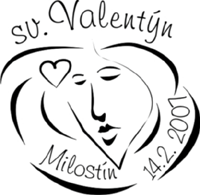 Razítko sv. Valentýn v Milostíně