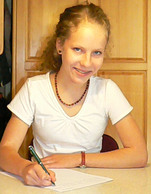 A Czech schoolgirl wins first prize in the UPU's 2009 International Letter-Writing Competition for Young People