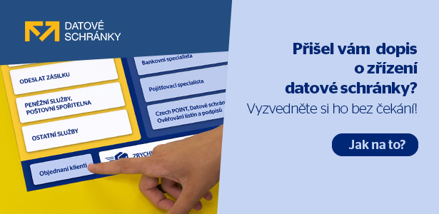 Přišel vám dopis o zřízení datové schránky