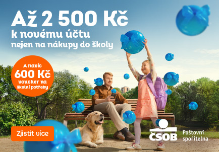 2 500 Kč k novému účtu